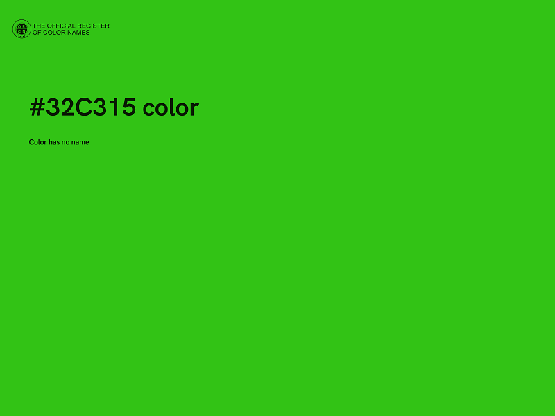 #32C315 color image
