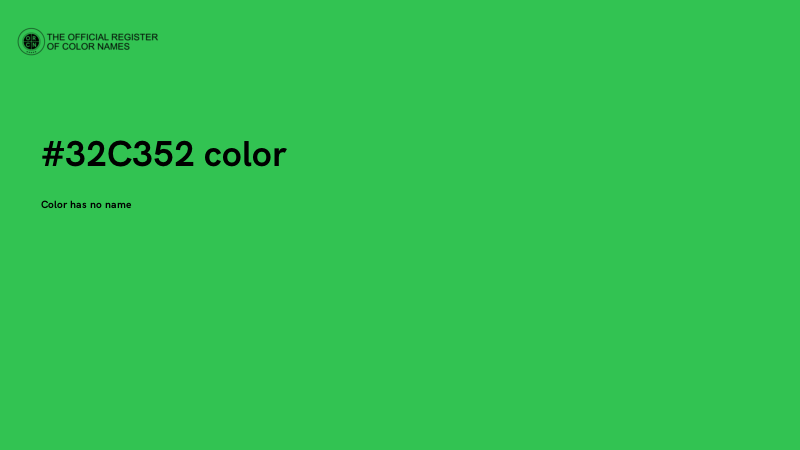 #32C352 color image