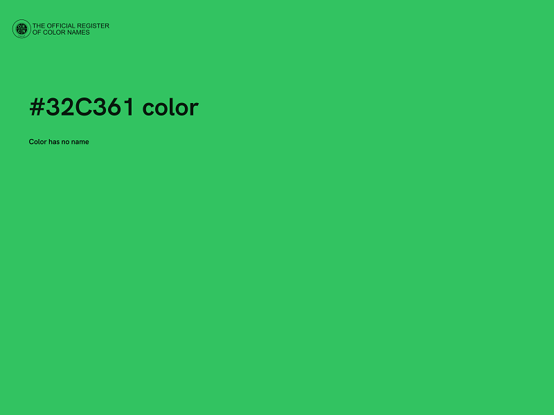 #32C361 color image