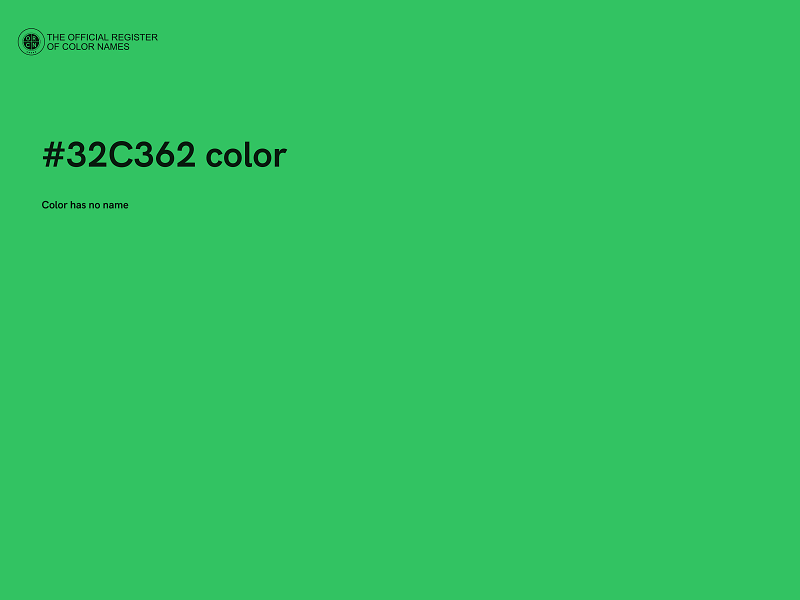 #32C362 color image