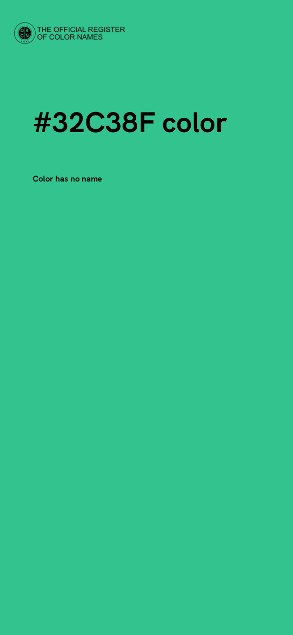 #32C38F color image