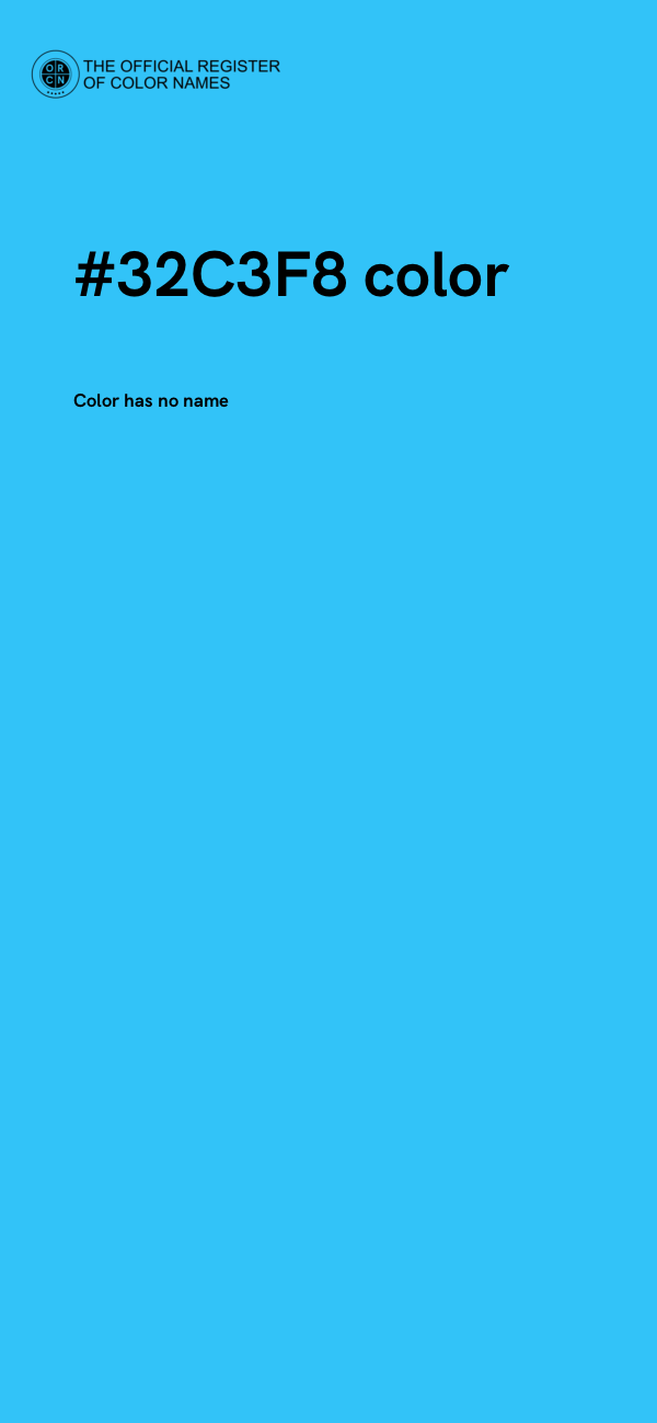 #32C3F8 color image