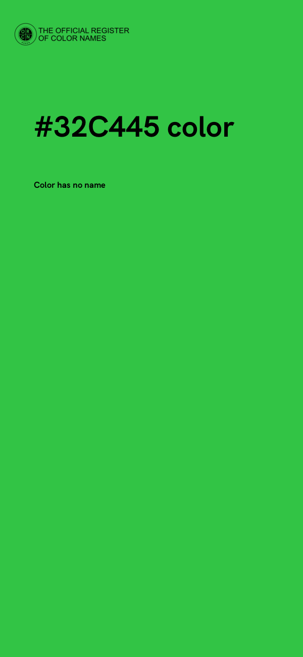 #32C445 color image