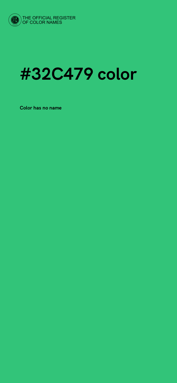#32C479 color image
