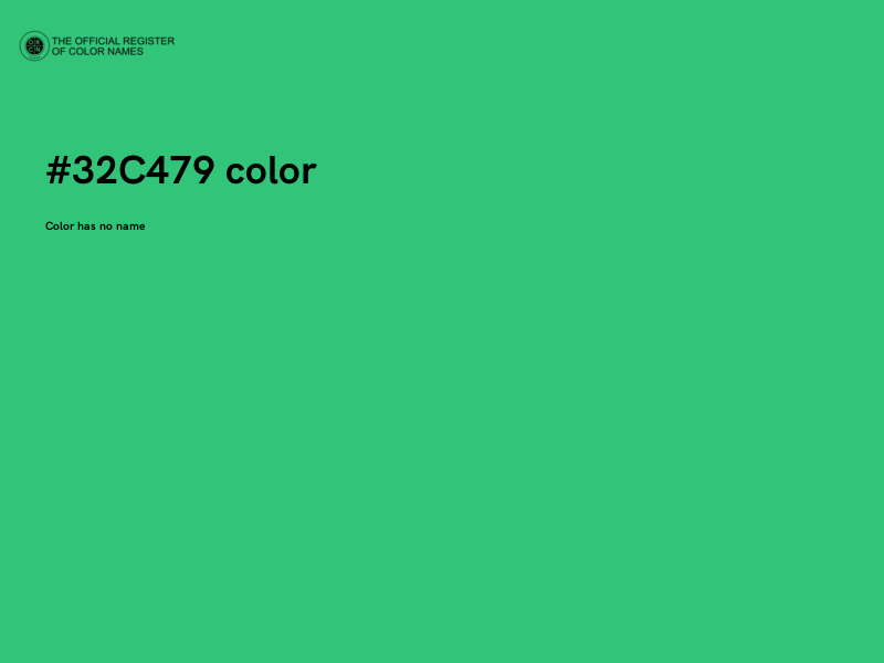 #32C479 color image