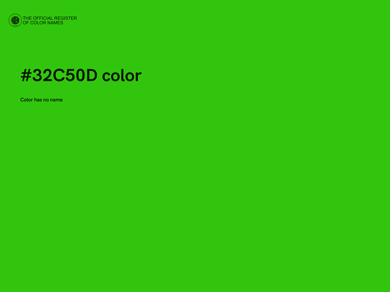 #32C50D color image