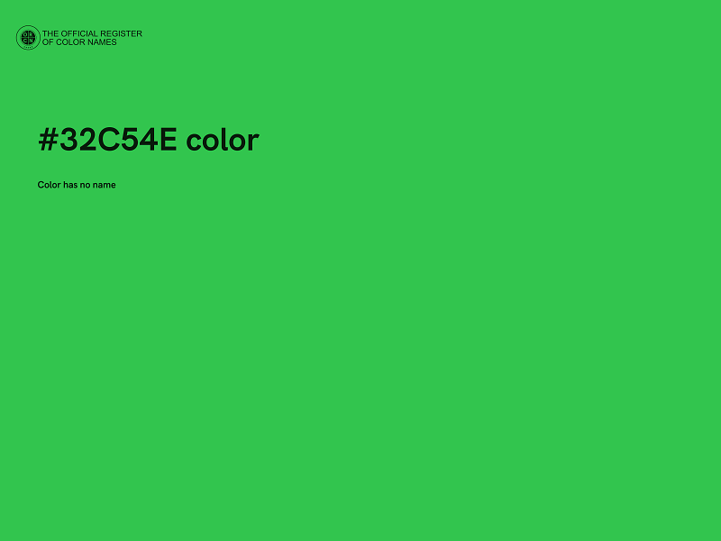 #32C54E color image