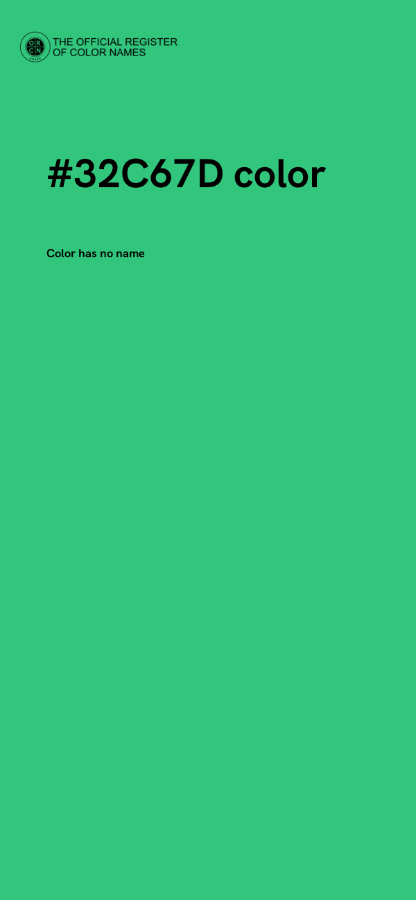 #32C67D color image