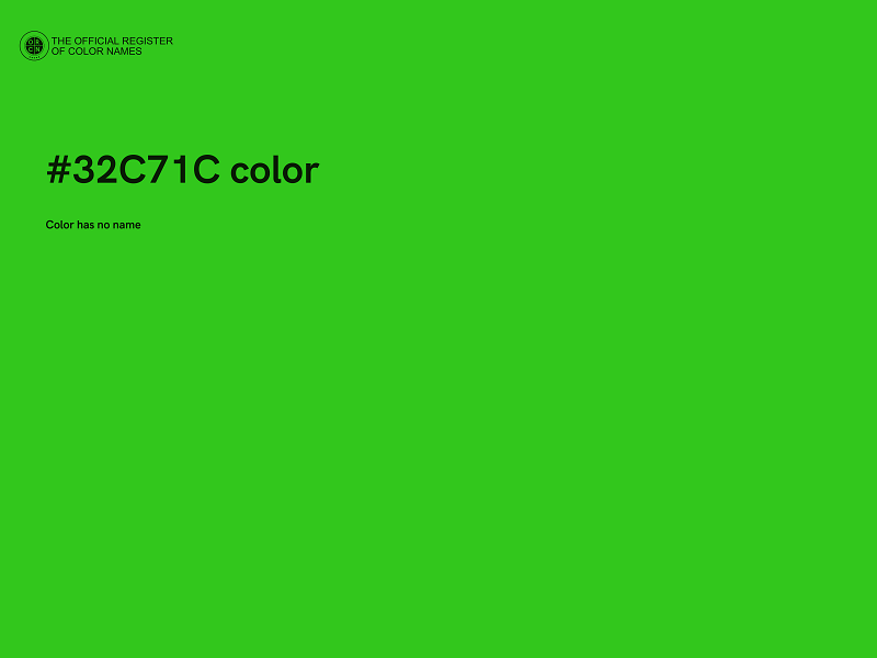 #32C71C color image