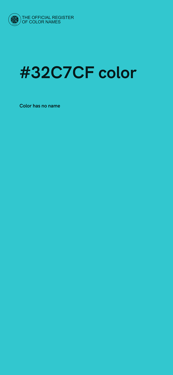 #32C7CF color image