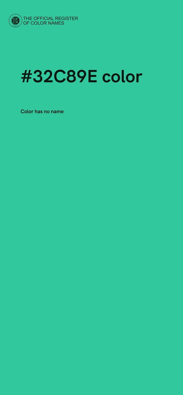 #32C89E color image