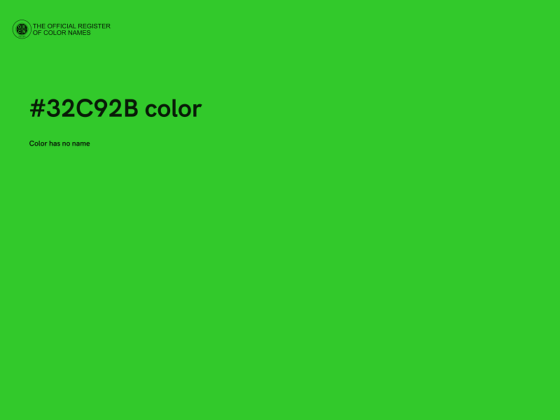 #32C92B color image