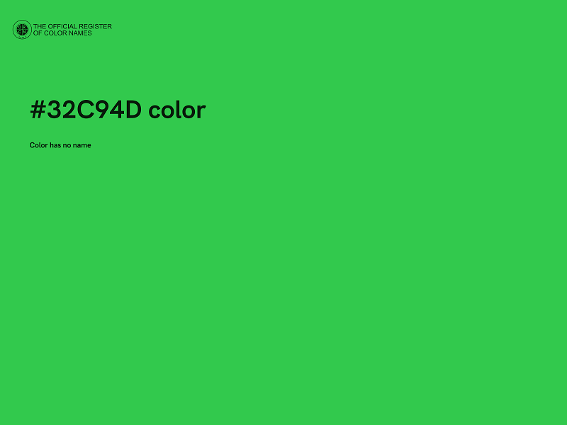 #32C94D color image