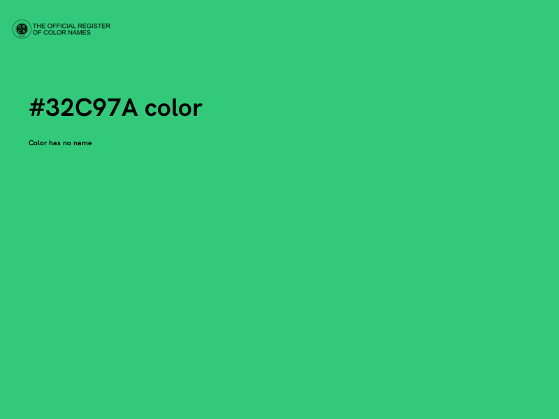 #32C97A color image
