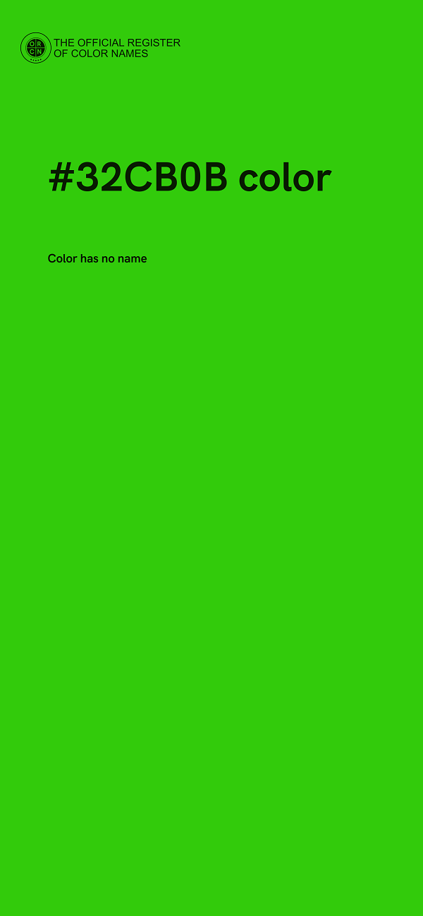 #32CB0B color image
