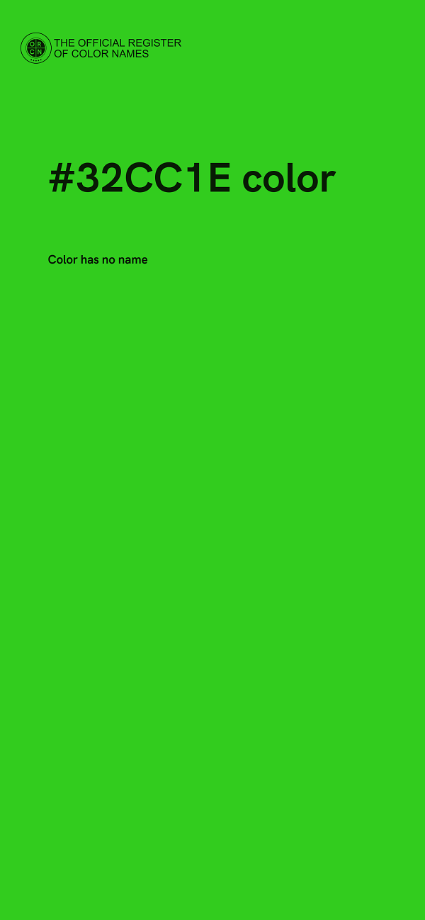 #32CC1E color image