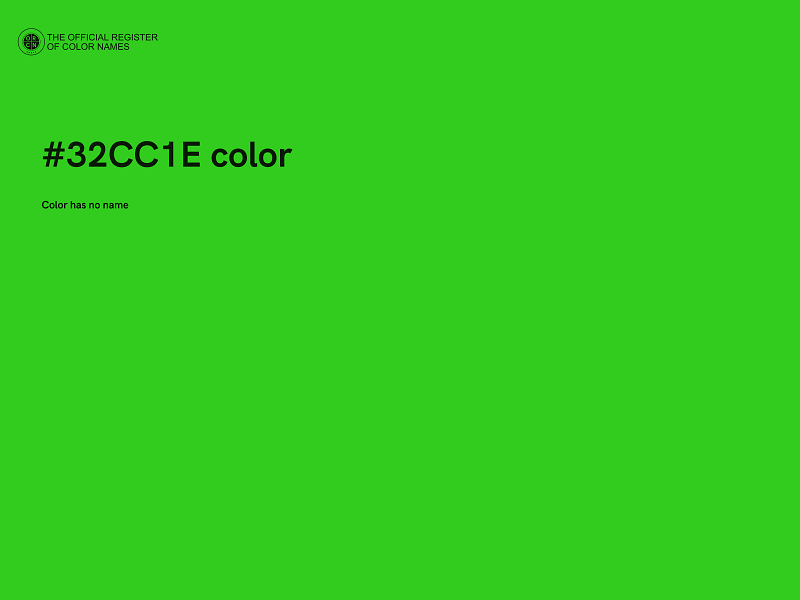 #32CC1E color image