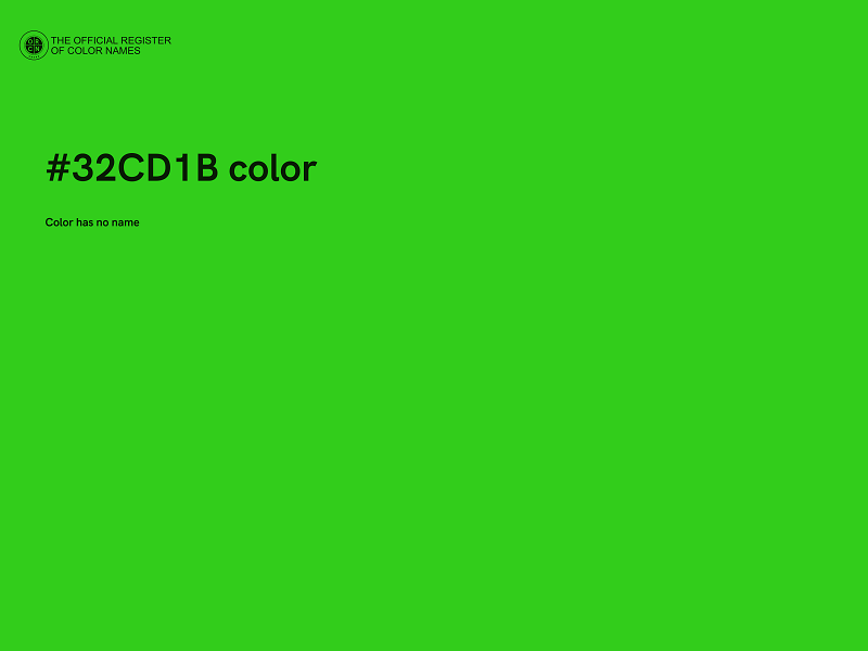 #32CD1B color image