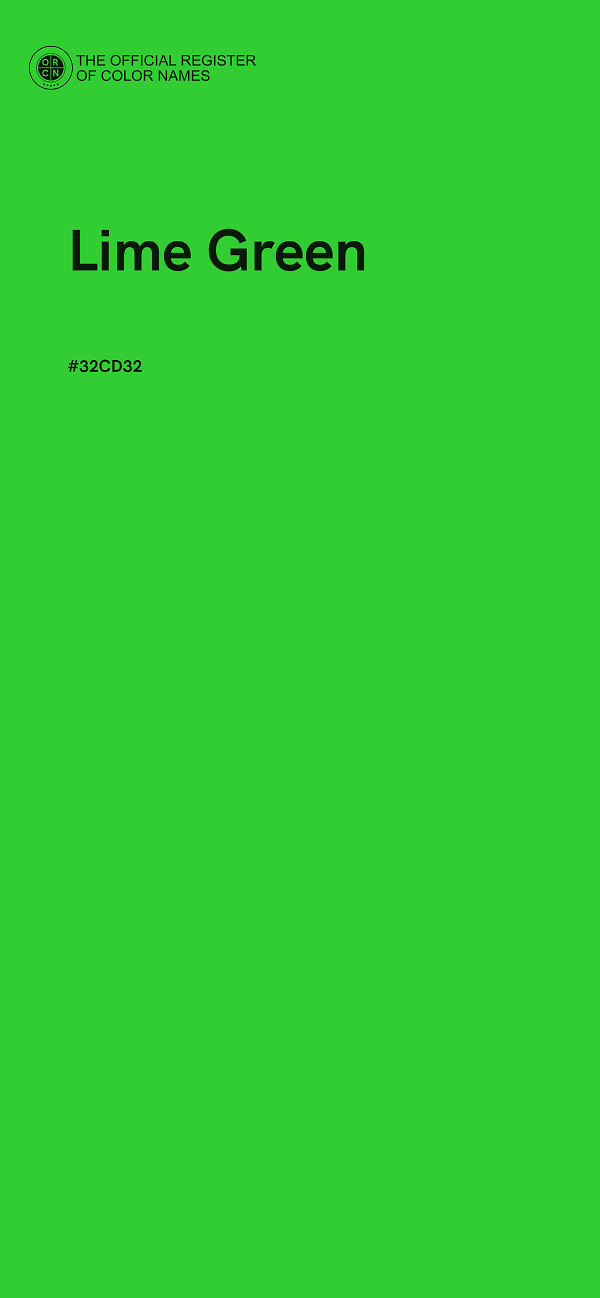 #32CD32 - Lime Green color image