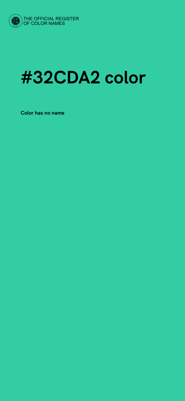 #32CDA2 color image