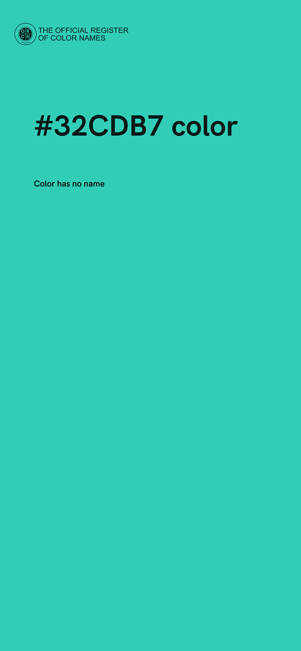 #32CDB7 color image