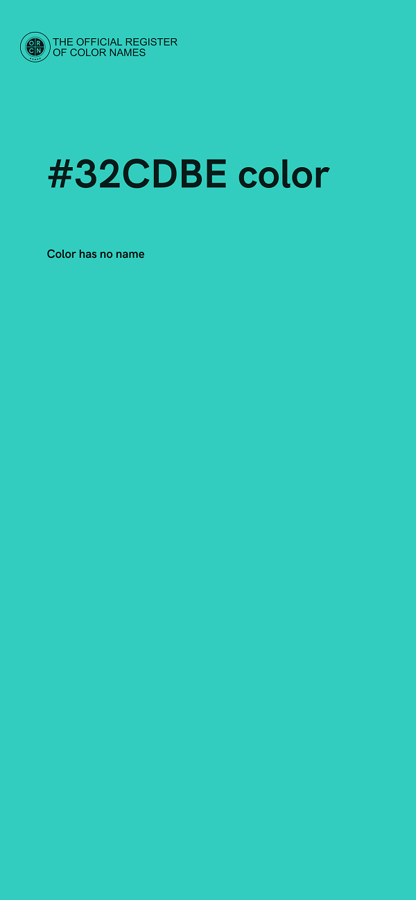 #32CDBE color image