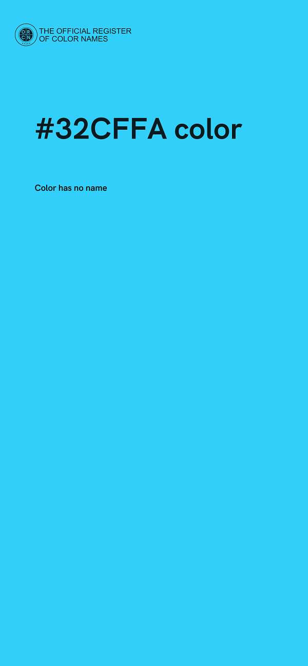 #32CFFA color image