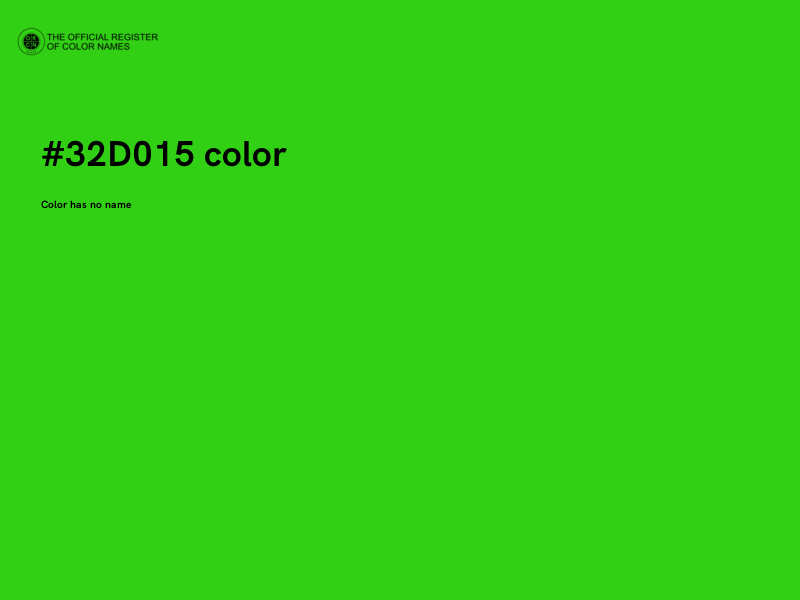 #32D015 color image