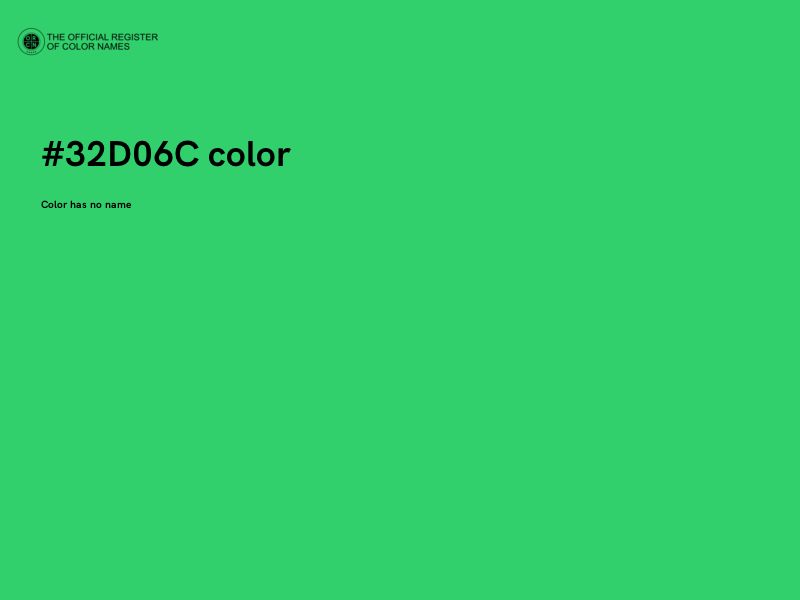 #32D06C color image