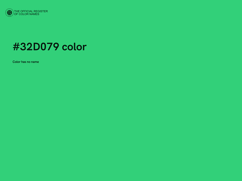 #32D079 color image