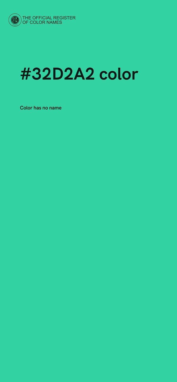 #32D2A2 color image