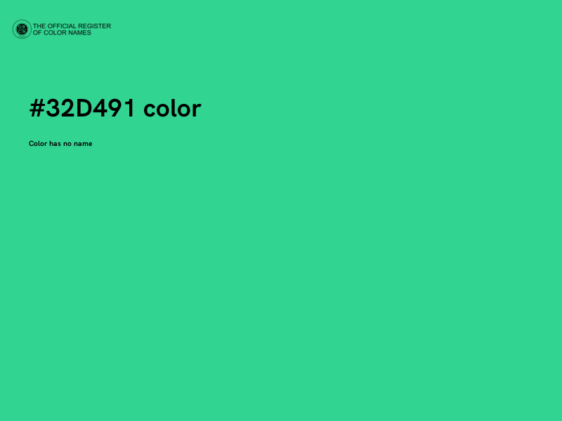 #32D491 color image