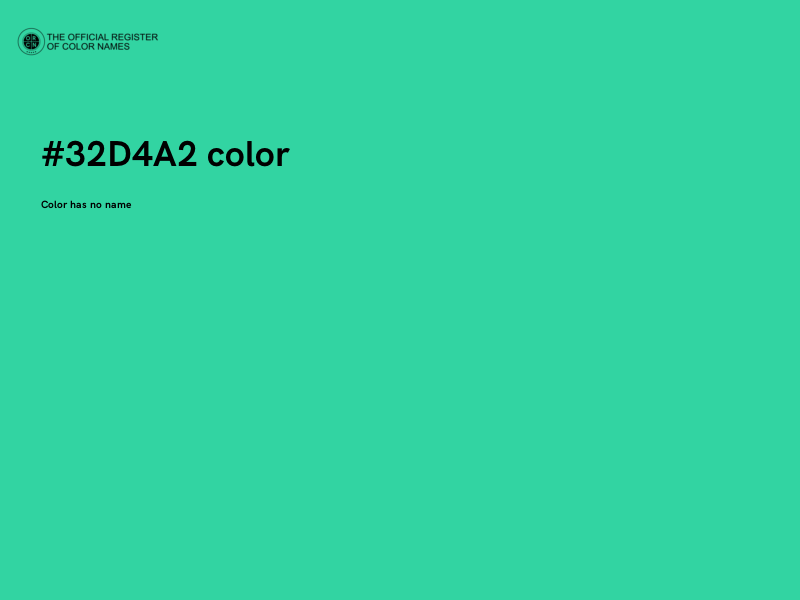#32D4A2 color image