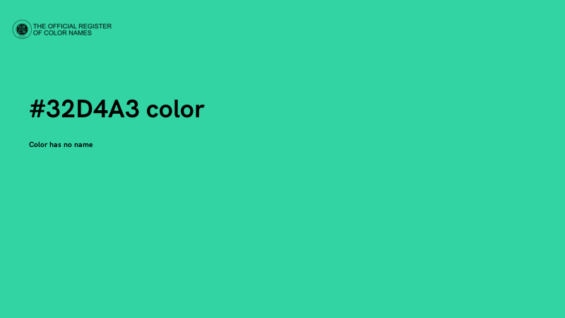 #32D4A3 color image