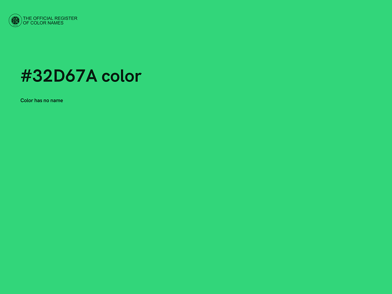 #32D67A color image