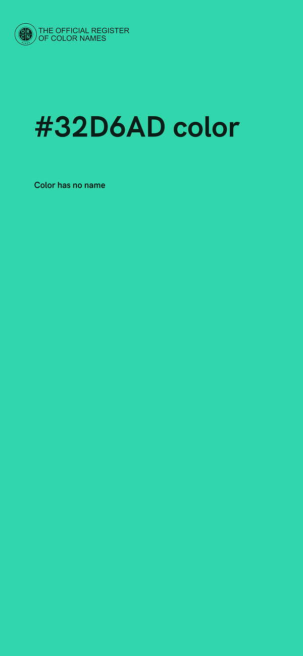 #32D6AD color image