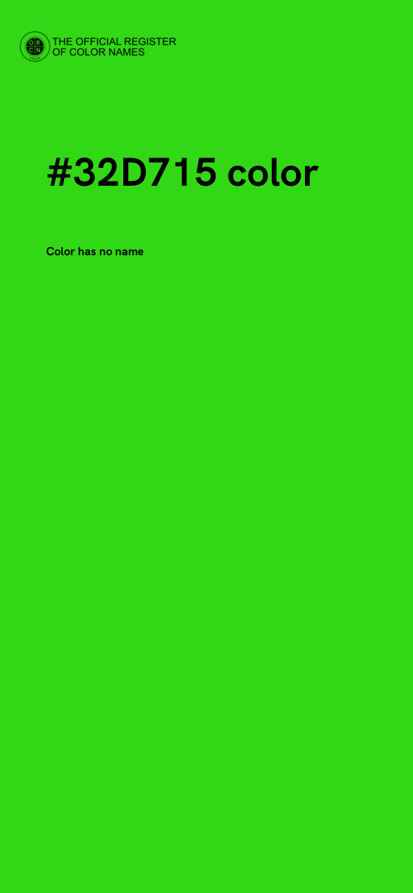 #32D715 color image