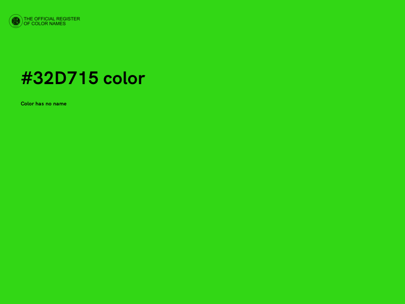 #32D715 color image