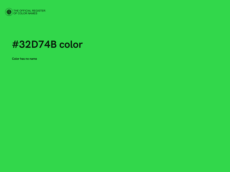 #32D74B color image