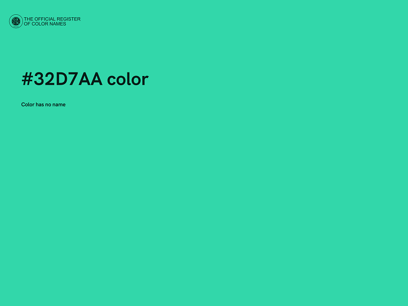 #32D7AA color image