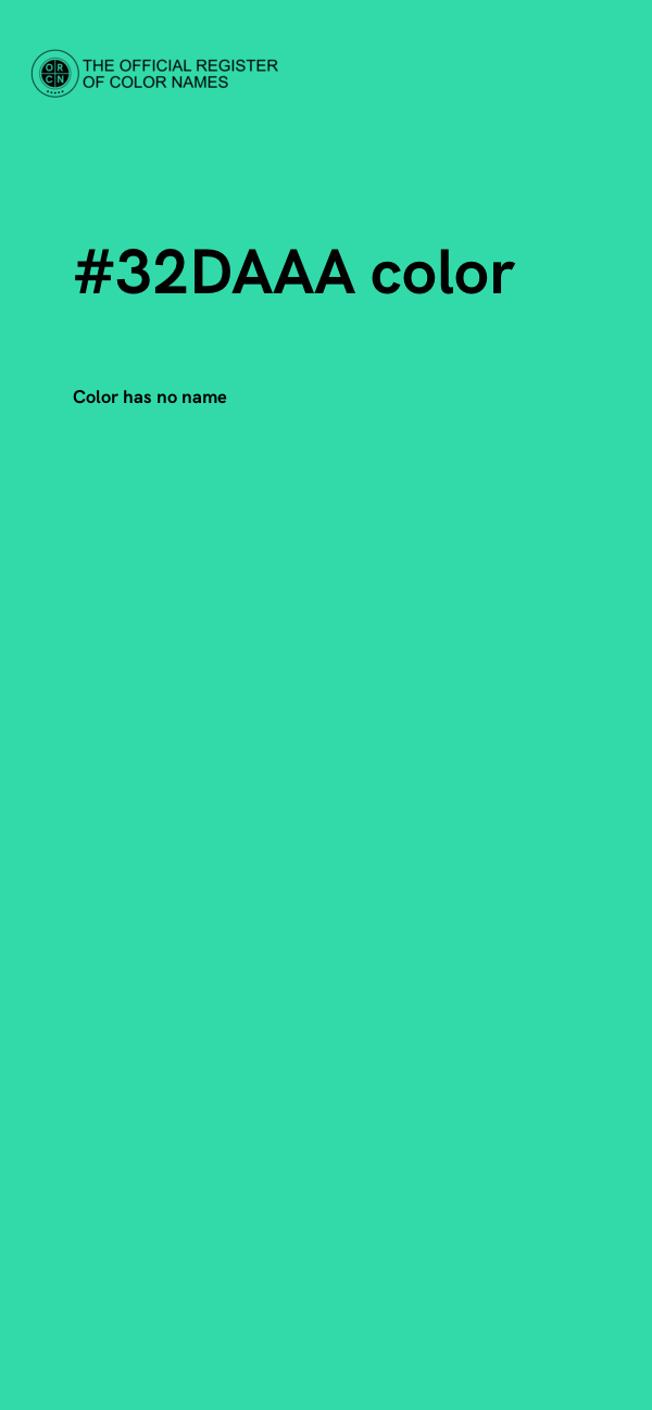 #32DAAA color image