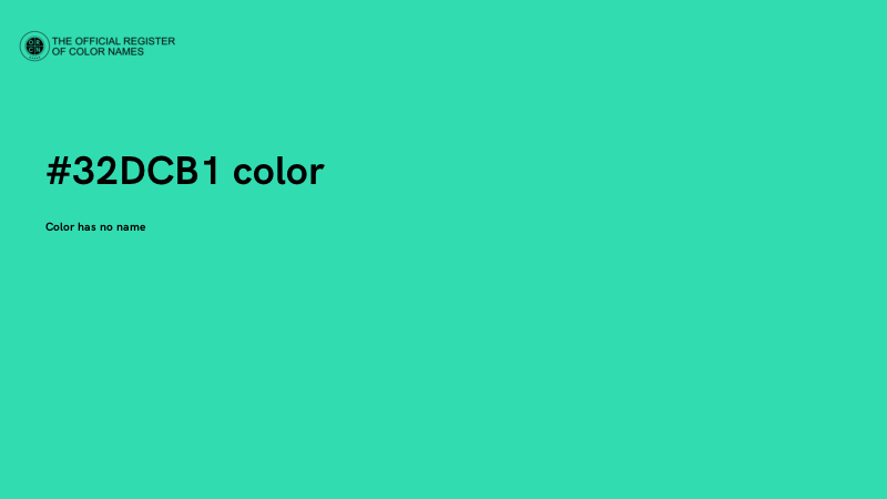 #32DCB1 color image