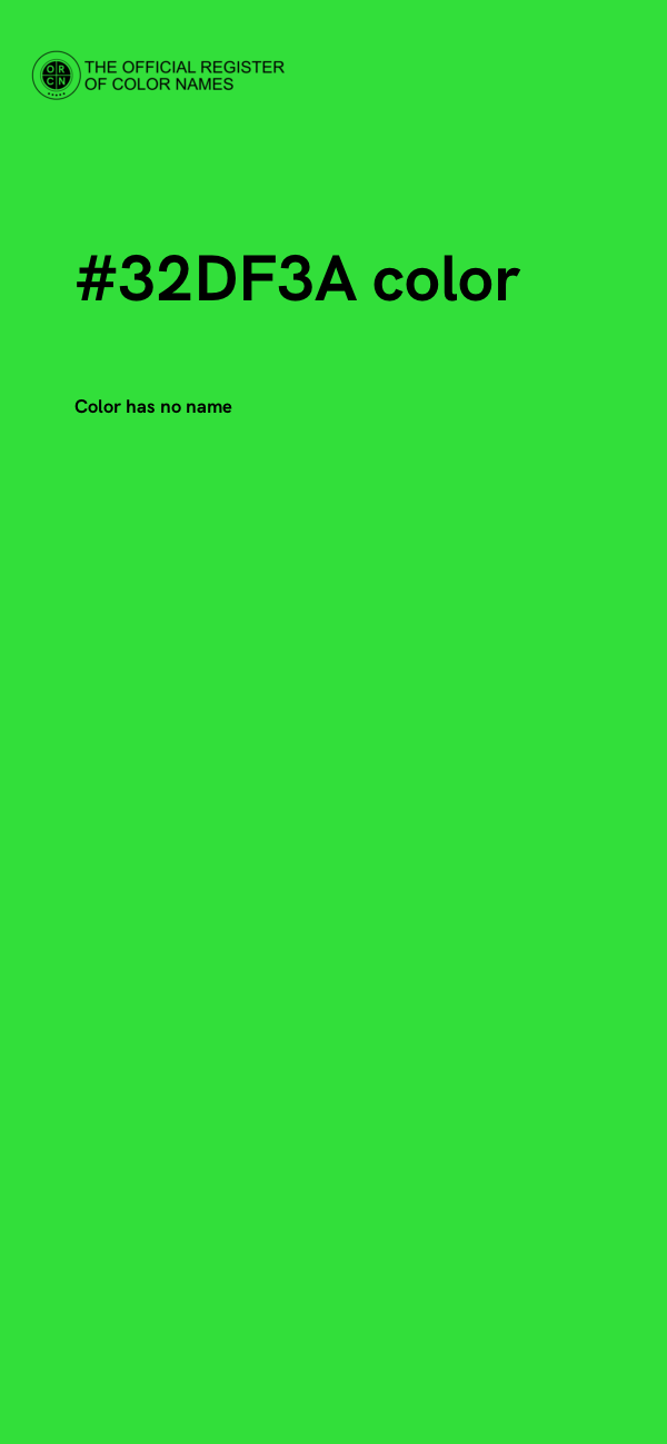#32DF3A color image