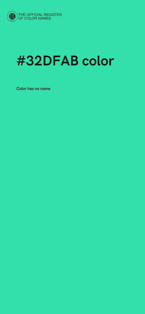 #32DFAB color image