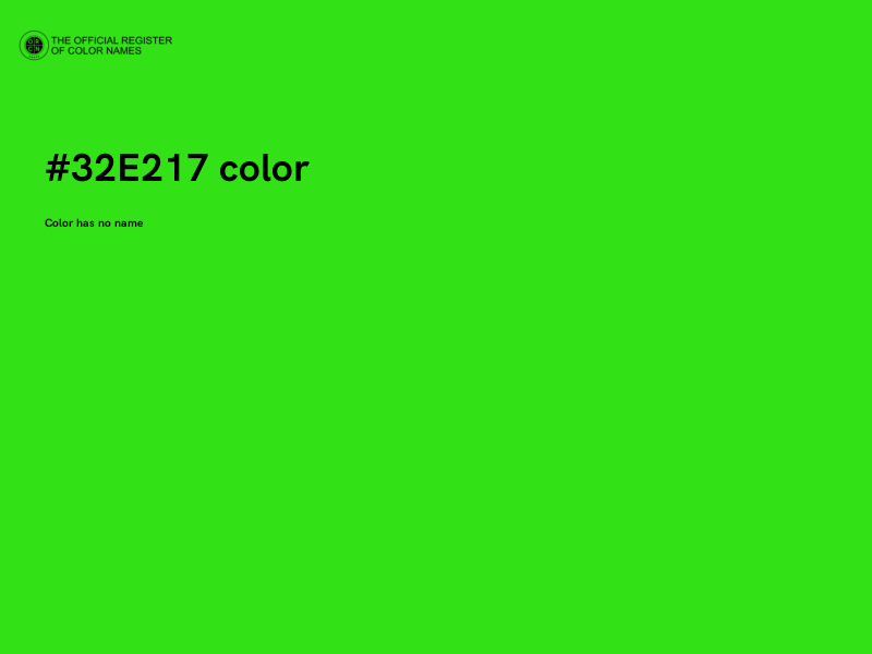 #32E217 color image