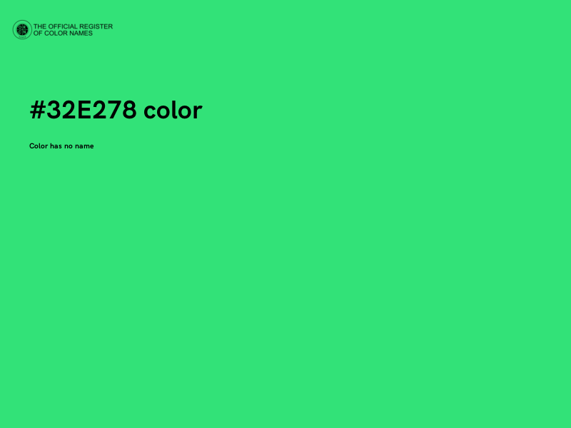 #32E278 color image