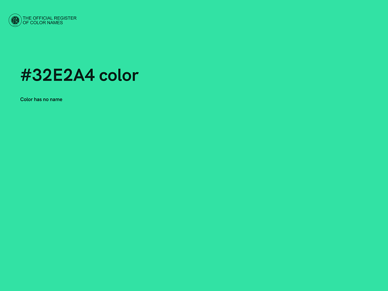 #32E2A4 color image