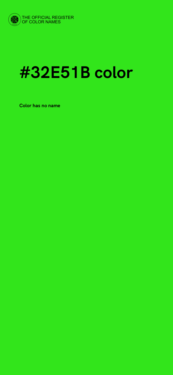 #32E51B color image