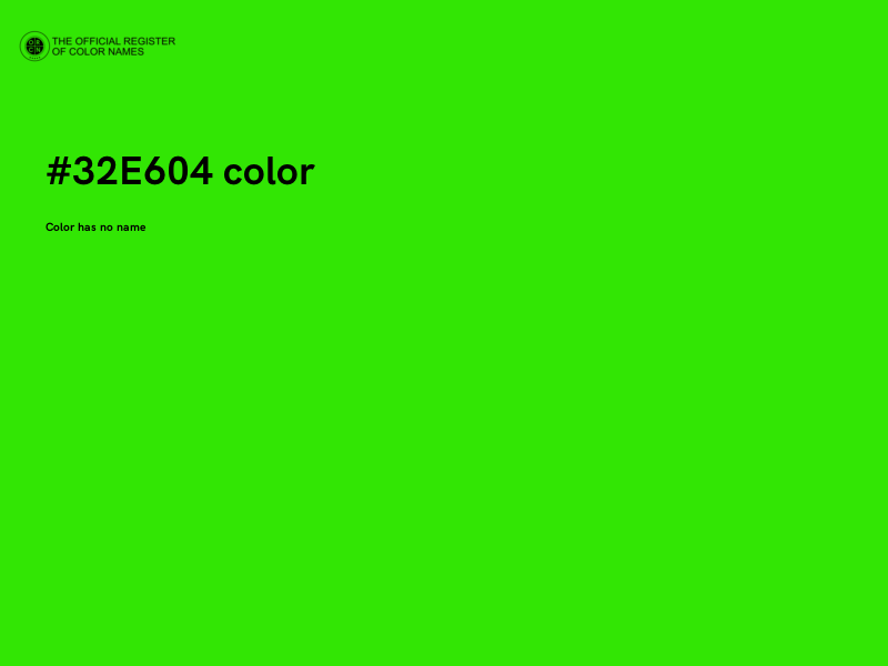 #32E604 color image