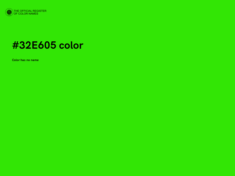#32E605 color image